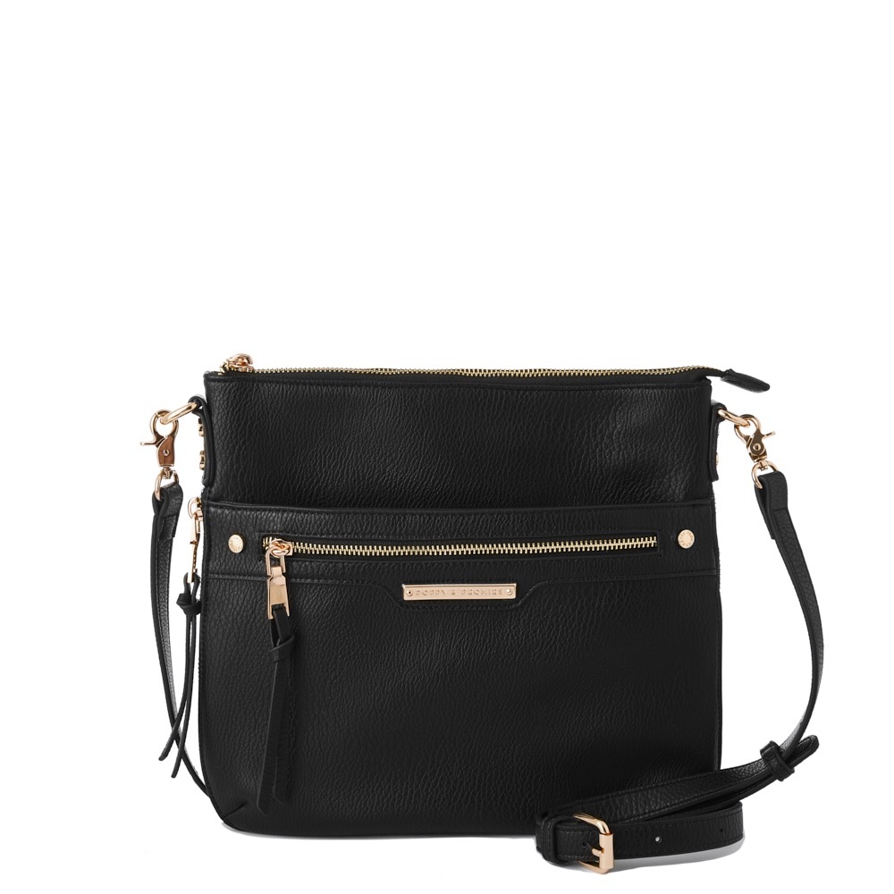 Poppies and Peonies The Everyday Crossbody Black